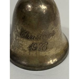 Vintage Reed & Barton Silver Plated 1978 Annual Christmas Bell 2